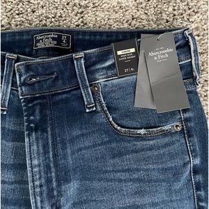 Abercrombie and Fitch Simone High Rise Super Skinny Blue Jeans